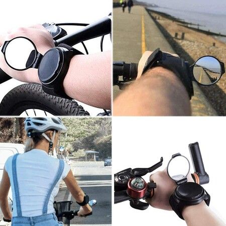 360° Rotating Bike Mirror: Enhance Safety with a Wide-Angle Rearview Mirror