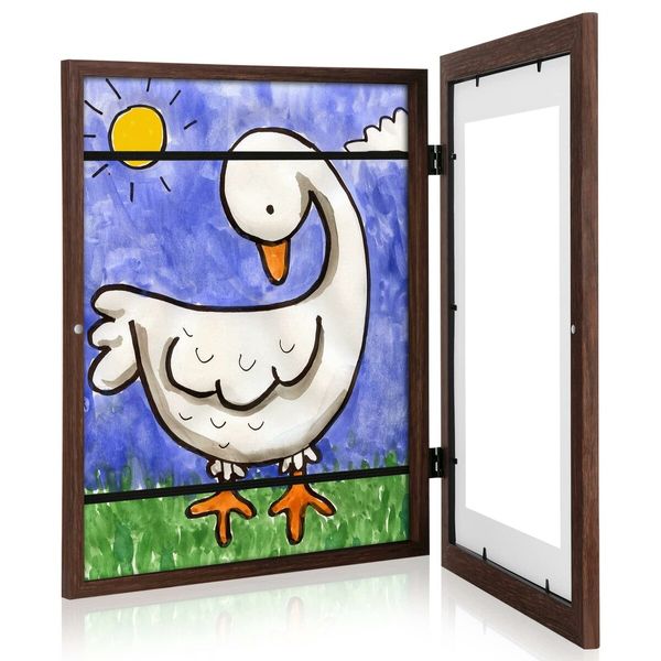 Showcase kid's Artwork - 34*25cm Front Opening Kids Art Frames for Changeable 3D Pictures, Crafts, Drawings, and More - Perfect for Portfolio Storage