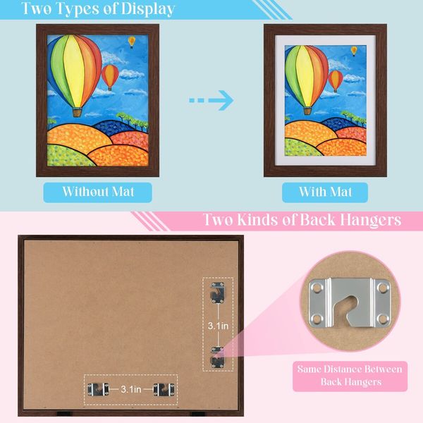 Showcase kid's Artwork - 34*25cm Front Opening Kids Art Frames for Changeable 3D Pictures, Crafts, Drawings, and More - Perfect for Portfolio Storage