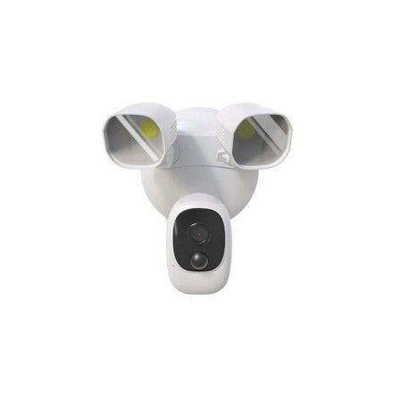 1080p Solar-Powered WiFi Floodlight Camera with Color Night Vision,PIR motion detection for accurate alerts