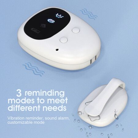 USB Rechargeable Wireless Bedwetting Alarm System Help Kids and Elderly Stay Dry with Loud Sound and Strong Vibration Alerts