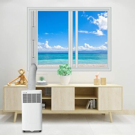 Adjustable Window Kit for Portable Air Conditioners, Fits Vertical/Horizontal Sliding Windows (67-220cm), Compatible with 130/150mm Hoses