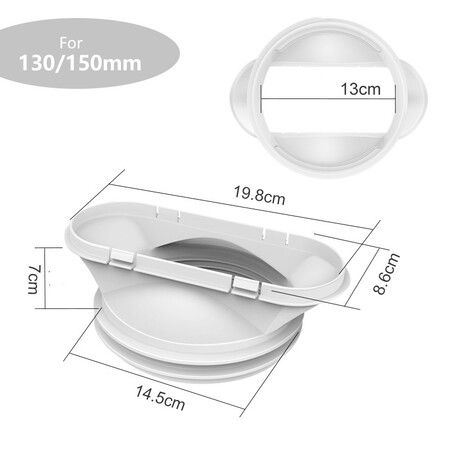 Adjustable Window Kit for Portable Air Conditioners, Fits Vertical/Horizontal Sliding Windows (67-220cm), Compatible with 130/150mm Hoses