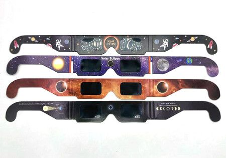 6-Pack of Premium Eclipse Glasses with HD Film for Crisp Solar Viewing