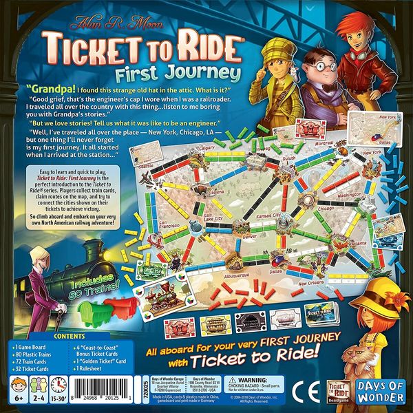 Embark on a Train Adventure: Ticket to Ride First Journey Board Game