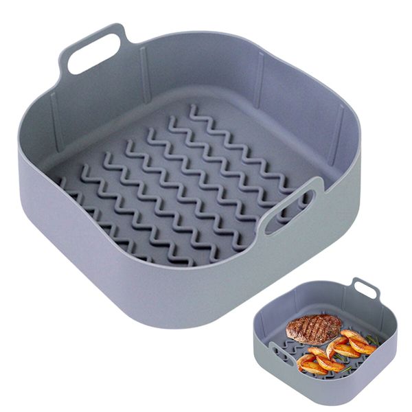 Silicone Air Fryer Non-Stick Pans/Baking Pot/Basket/Tool Tray for Effortless Cooking