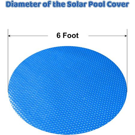 Solar Bubble Pool Cover for 6ft Round Above Ground Pools,Hot Tub Spa Heat Retention