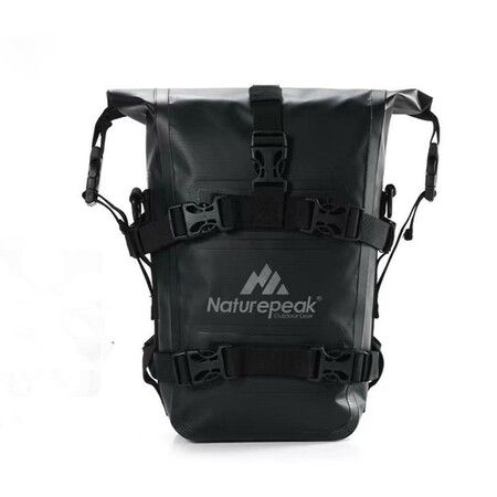 8L Waterproof Motorcycle Tail Bag Keep Belongings Dry and Secure on Your Rides (Black)