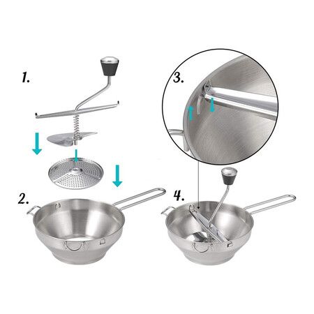 Effortless Purees and Soups: Versatile Rotary Food Mill