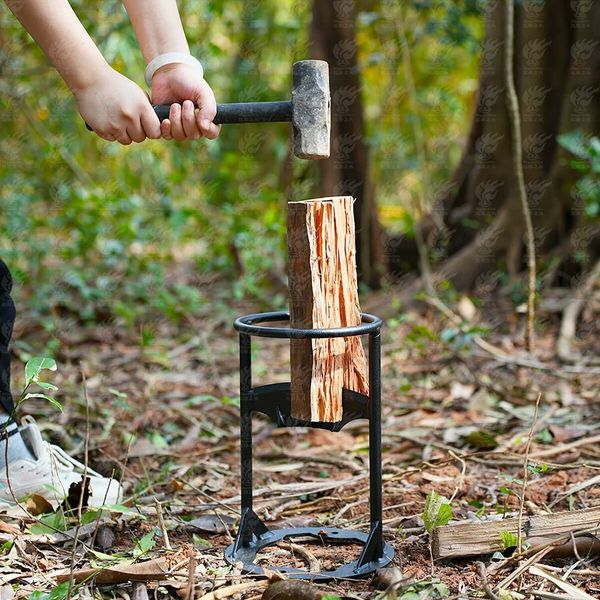 Efficient Manual Firewood Splitter with Sharp and hardened blade for Splitting Kindling and Logs (Size:21x21x31 CM)