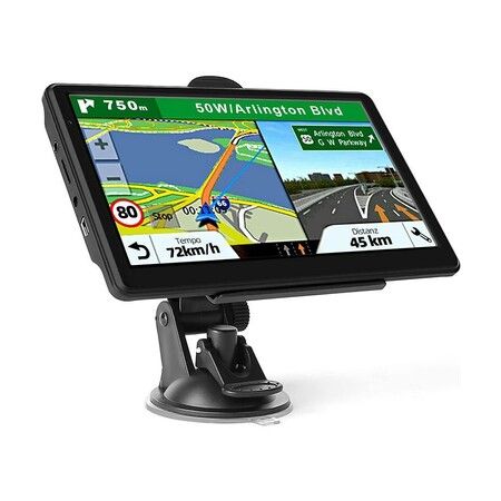 7 Inch Touchscreen Car Navigation Device  8G 256M with Voice Guidance, POI, and Speed Alerts - Optimized for Australia