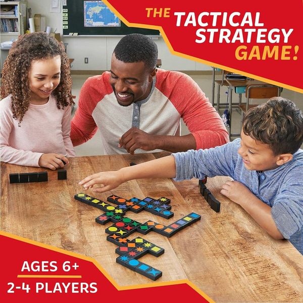 Educational Qwirkle Board Game Strategy Game without Bag for Boys Girls Age 6+