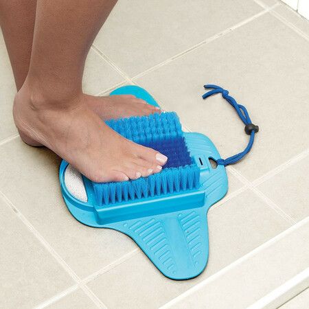 Shower Foot Scrubber with Pumice Stone for Deep Cleaning and Exfoliation