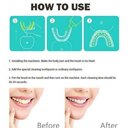 Oral Care Ultrasonic U-Shaped Toothbrush for a Brighter Smile