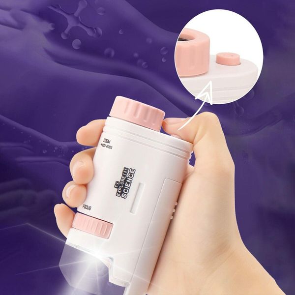 200X LED Handheld Mini Pocket Microscope: Explore the World with Your Kids, Anytime, Anywhere