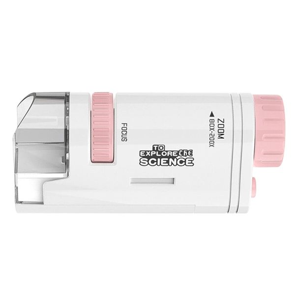 200X LED Handheld Mini Pocket Microscope: Explore the World with Your Kids, Anytime, Anywhere