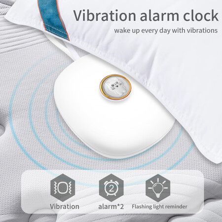 Silent Vibration Alarm Clock: Portable and Discreet Wake-Up Solution for Heavy Sleepers and Deaf/Hard of Hearing Individuals