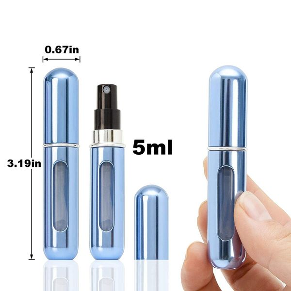 4-Pack Refillable Perfume Atomizer Bottles Mini Cologne Sprayer Container for Travel and Everyday Use