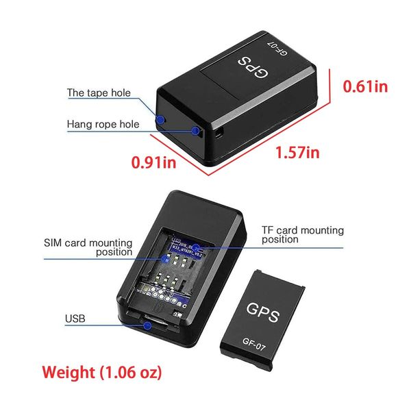 Real-Time Tracking GPS Tracker Mini Magnetic Locator with Long Battery Life & GSM Connectivity for Cars, People, Assets