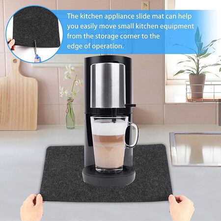 2 Pack Heat-Resistant Air Fryer Countertop Protector Mat with Sliding Function for Air Fryer Blender