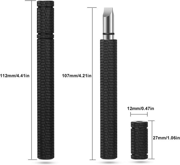 Golf Club Groove Sharpener & Cleaner: Enhance Backspin for Wedges & Irons (U & V-Grooves) Black