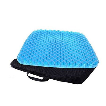 3D Breathable Silicone Gel Chair Cushion for Ultimate Comfort, Stay Cool & Comfortable with Honeycomb Ventilation, Orthopedic Support for Back & Posture