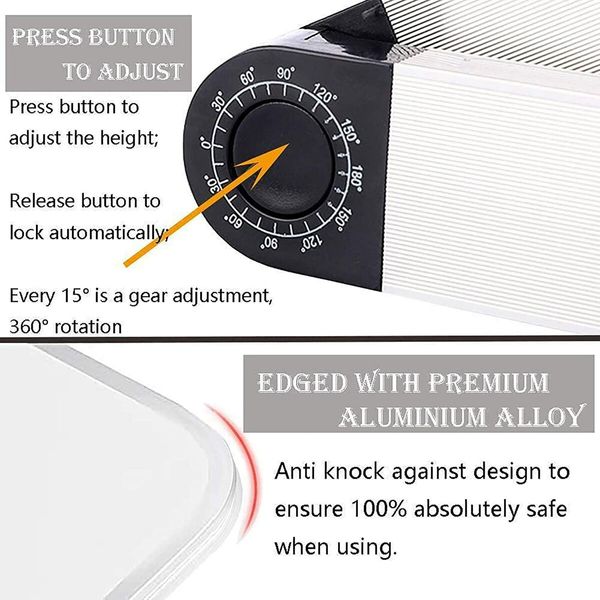 Height & Angle Adjustable Book Stand with Page Clips for Ergonomic Comfort Elevate Your Reading Experience