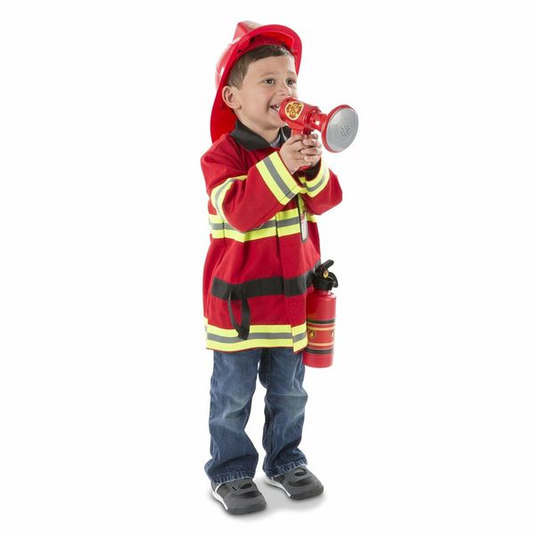 Kids Firefighter Costume Role Play Set for Ages 3-7