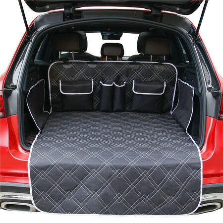 2 Pockets Waterproof SUV Cargo Liner: Protect Your Vehicle from Pet Dirt and Damage