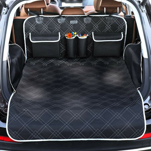 2 Pockets Waterproof SUV Cargo Liner: Protect Your Vehicle from Pet Dirt and Damage