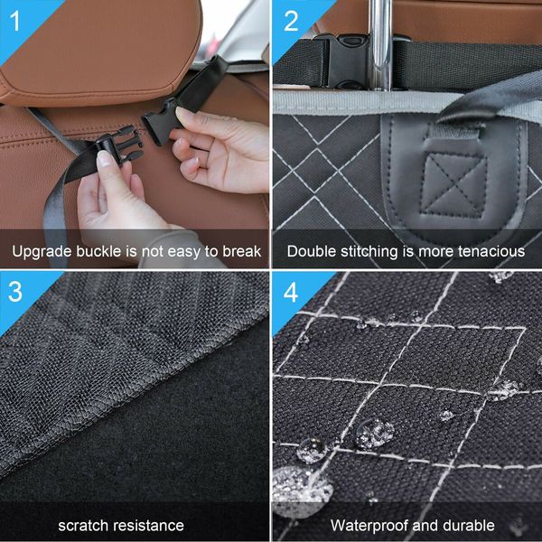 2 Pockets Waterproof SUV Cargo Liner: Protect Your Vehicle from Pet Dirt and Damage