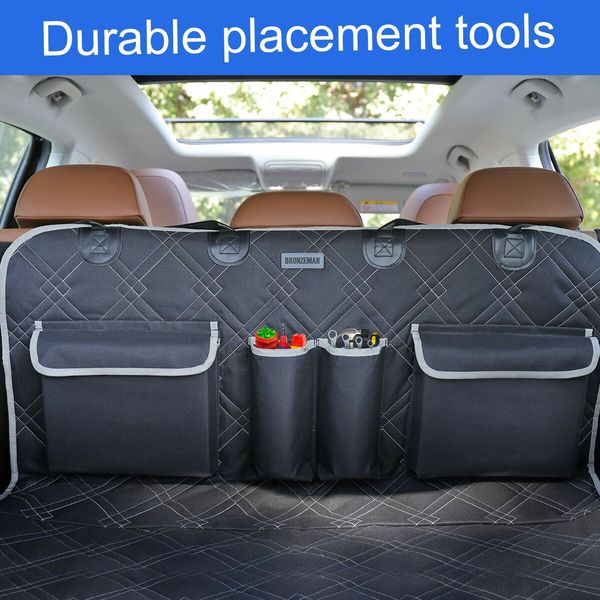 2 Pockets Waterproof SUV Cargo Liner: Protect Your Vehicle from Pet Dirt and Damage