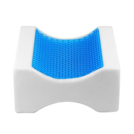 Cooling Gel Memory Foam Knee Pillow for Pregnancy, Spine Alignment- Breathable, Hypoallergenic, and Comfortable with Washable Cover