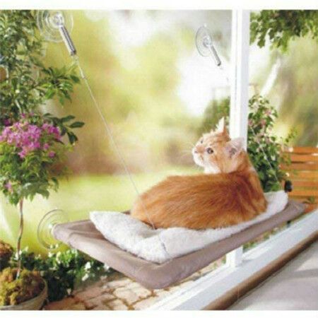 Heavy-Duty Cat Hanging Bed - Window-Mounted Hammock with 26kg Capacity for a Comfy and Sunny Snoozing Spot