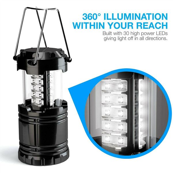 2-Pack Super Bright LED Camping Lanterns: Essential for Emergencies, Hurricanes, and Outdoor Adventures