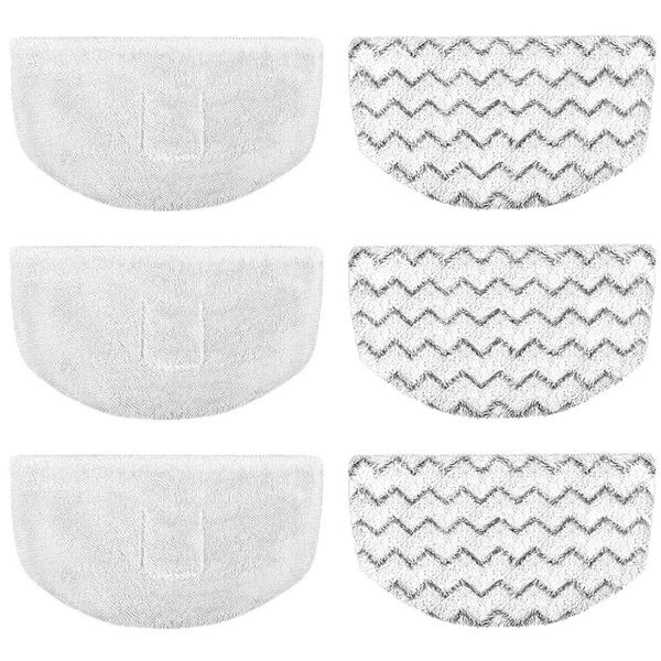 6-Pack Replacement Washable Steam Mop Pads for Bissell PowerFresh Steam Cleaners, Compatible with Models 1940, 1806, 1544, and 2075 Series