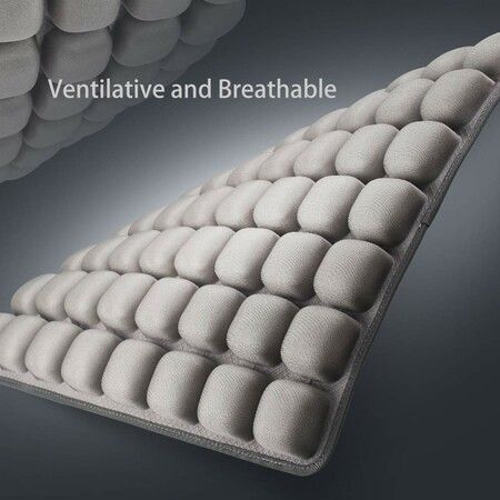 Adjustable Air Inflatable Seat Cushion Cover with 3D Stereo Airbag for Office, Study, Driving, Gaming, and Wheelchairs