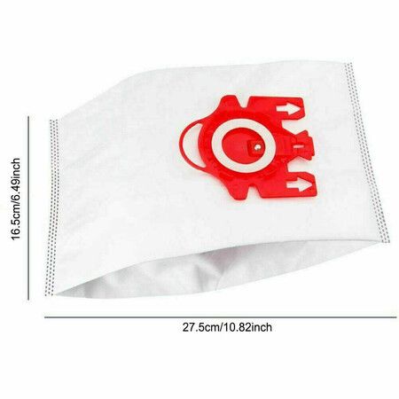 10-Pack 3D Efficiency Dust Filter Bags Replacement Compatible with Miele Canister Vacuum Cleaners (FJM, Compact C2, S241-256i, S290, S300i, S578, S700, S4, S6 Series)