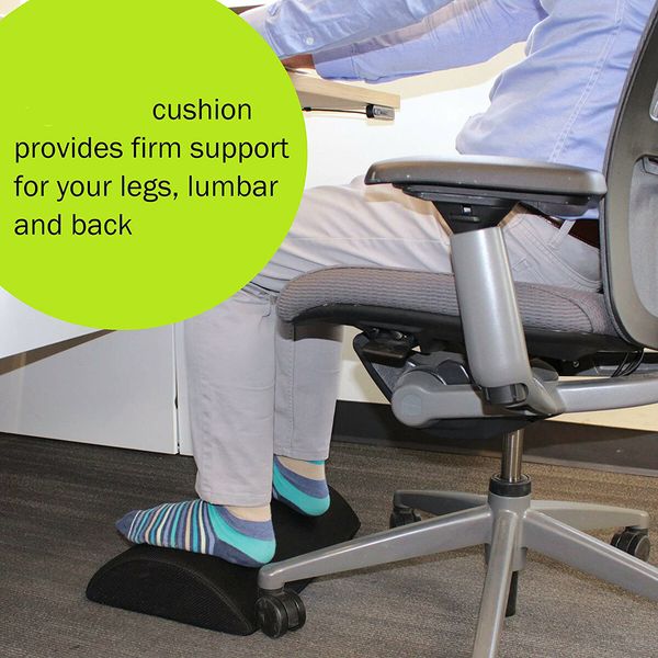 Premium Under Desk Foot Rest for Lumbar, Back, and Knee Relief