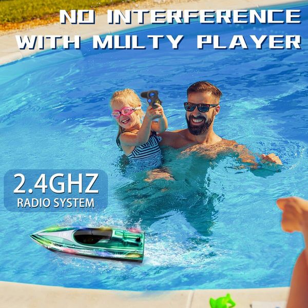 High Speed Electric RC Boat for Kids: Fast and Fun Remote Control Jet Boat for Pool Play