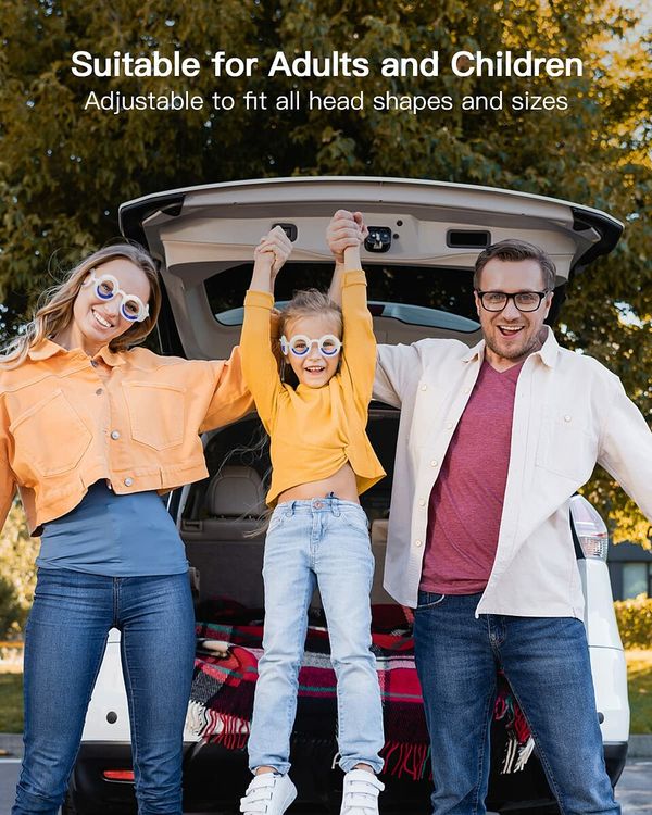 Ultra-Light Anti Motion Sickness Glasses: No Lens, Liquid Relief for Carsickness, Airsickness, and Seasickness | Easy to Carry for Travel and Sports