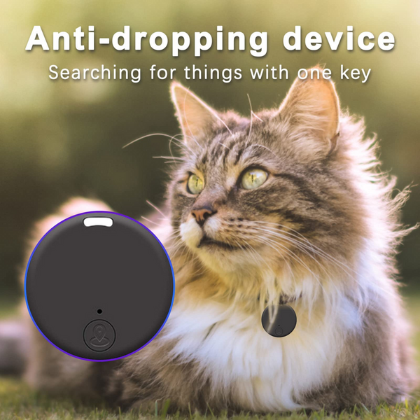 Portable GPS Tracking Keyring: Smart Anti-Loss Device with Bluetooth, Waterproof Pet Locator, and Ring for Tracking Items (Wallet, Keys, Pets)