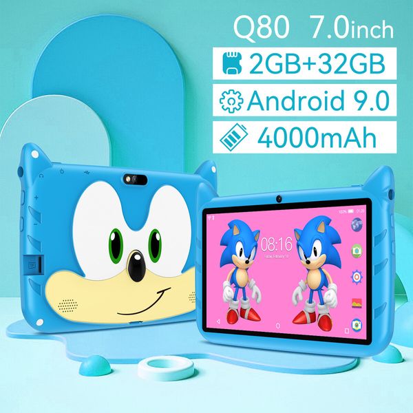 7 Inch Android Kids Tablet with 2GB 32GB Students Educational Too(Blue)