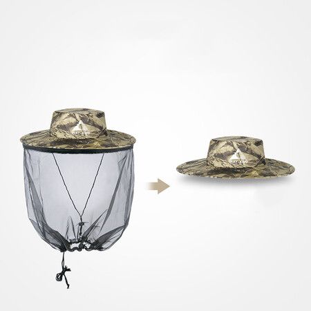 Mosquito Hat Cap Head Net with Netting for Outdoor Activities (Fishing, Hiking, Gardening)