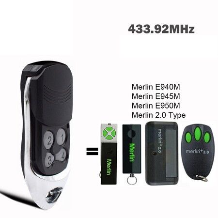 Universal Garage Gate Door Opener Remote: Compatible with Merlin 2.0 (E950M, E945M, E940M)