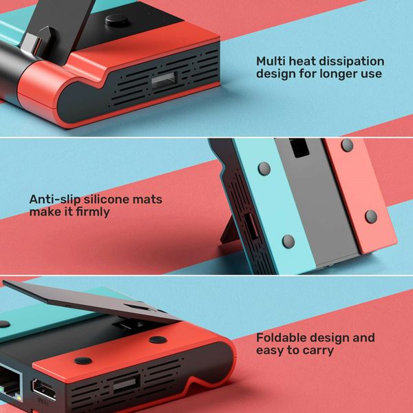 Switch Dock with 45W PD Charging and 4K HDMI for Switch and OLED