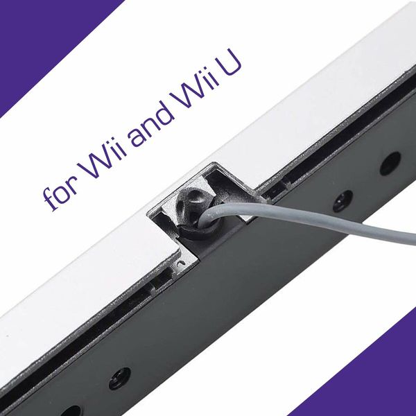 Replacement Wired Infrared Ray Sensor Bar for Wii and Wii U Console- Accurate Motion Tracking