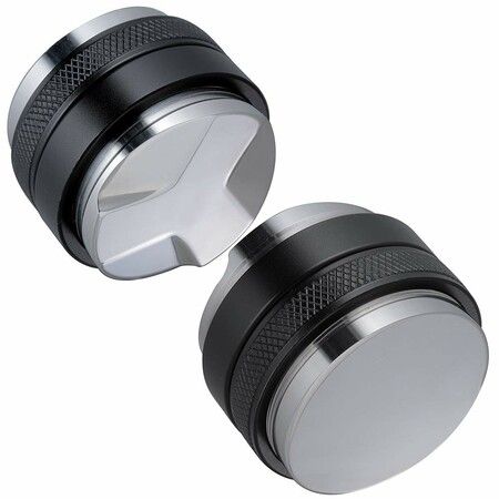 Dual Heads Coffee Distributor and Tamper for Breville Portafilters - Adjustable 54mm Depth for Professional Espresso Tamping