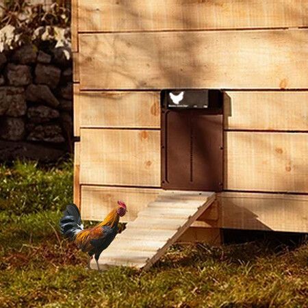 Light Sensor Automatic Chicken Coop Door Opener with Timer - Evening and Morning Delayed Opening