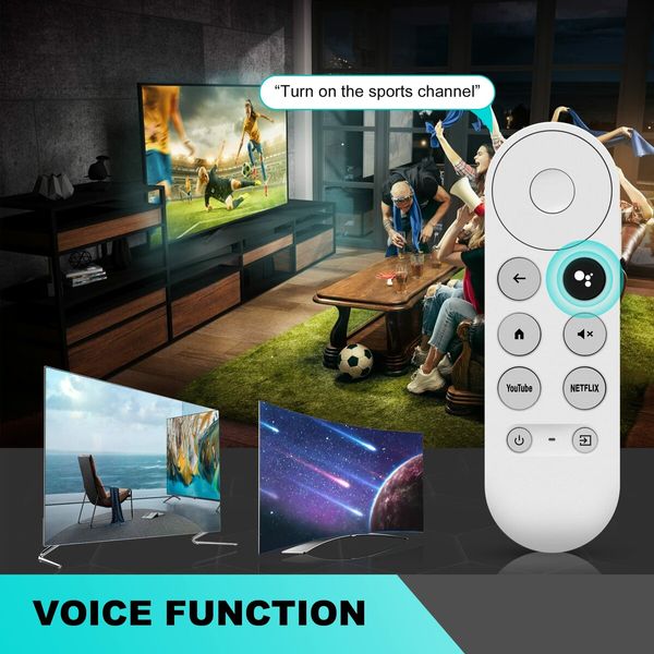 Replacement Voice Remote Control for 4k Snow Streaming Media Player, Easy Navigation